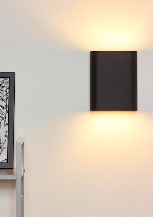 Lucide OVALIS - Wandlamp - 2xE14 - Zwart - sfeer 2